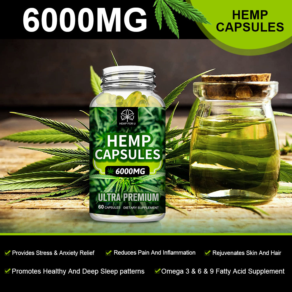 HFU 6000mg Hemp Capsules