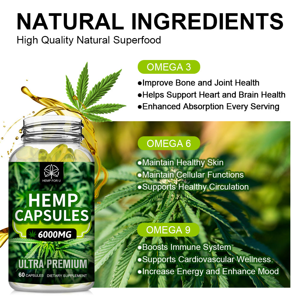 HFU 6000mg Hemp Capsules