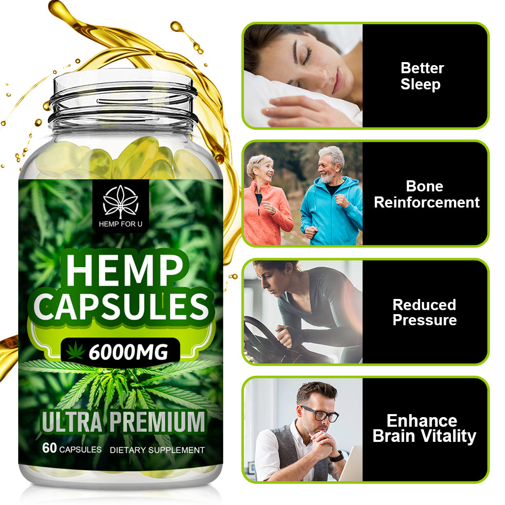 HFU 6000mg Hemp Capsules